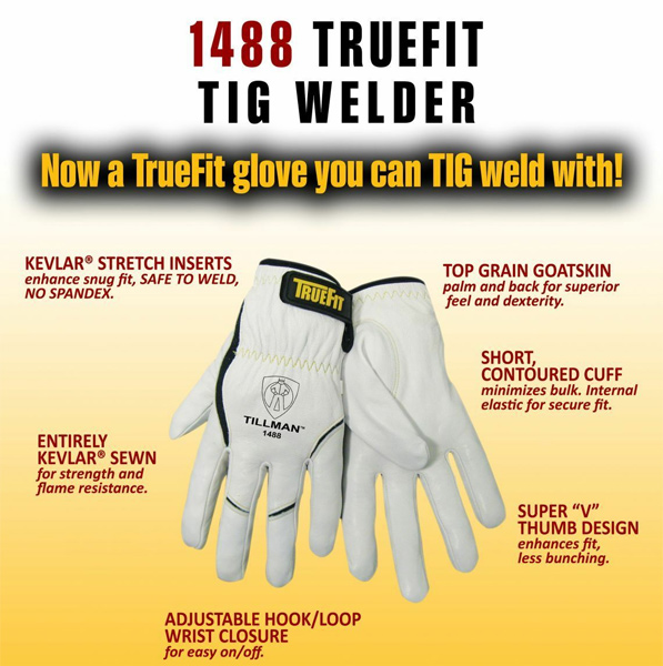 Tillman TrueFit TIG Welding Gloves #1488